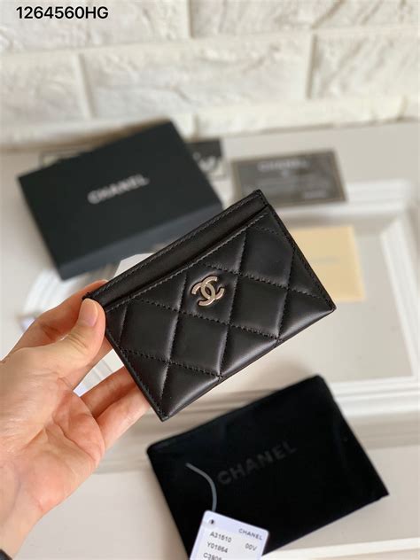 chanel python card holder|chanel small card holder price.